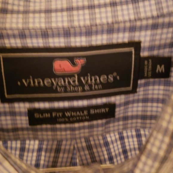 Vineyard Vines Men's Long Sleeve Button Down, Size M, Slim Fit Whale Shirt - Picture 2 of 6